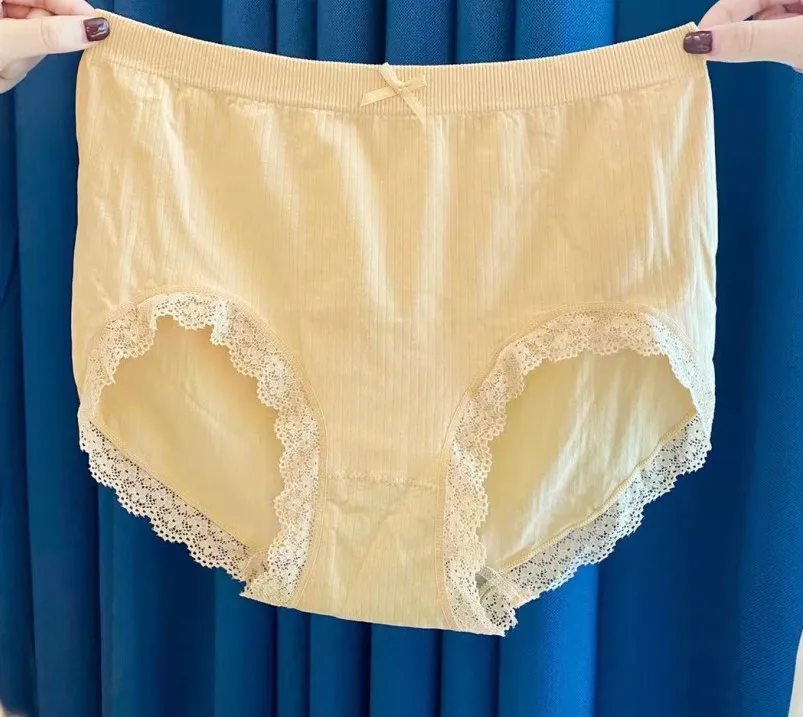 Mummy Panties Plus Large Size Underwear Graphene Cotton Crotch Mite-proof Comfortable Breathable Ladies Briefs