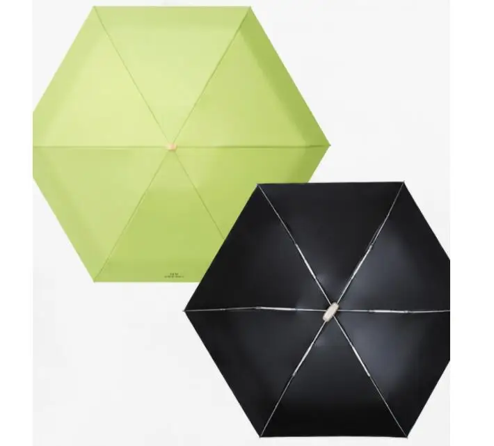 Custom logo printing orange color 5 fold ladies light weight pocket mini umbrella