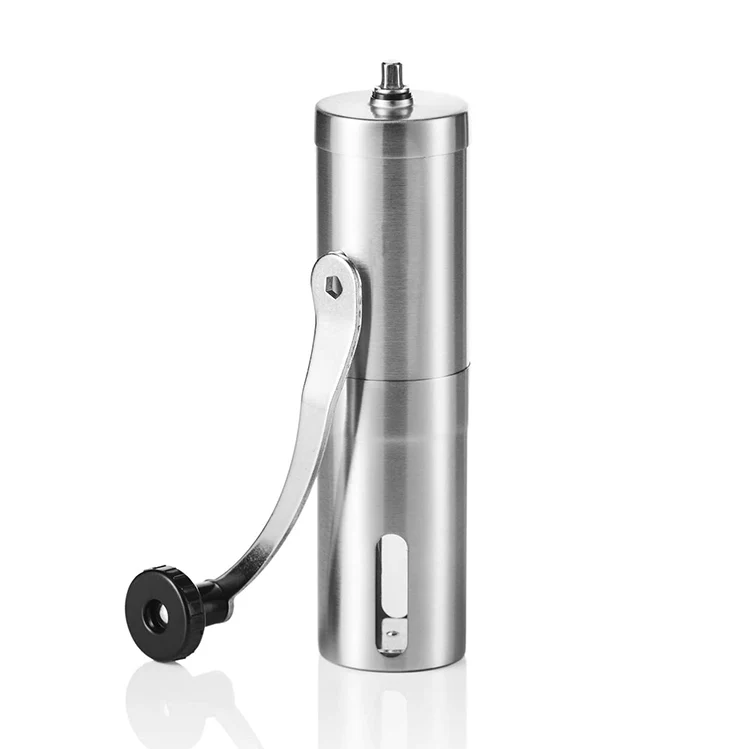 304 Stainless steel adjustable Ceramic core burr hand Black Stainless Steel manual coffee grinder