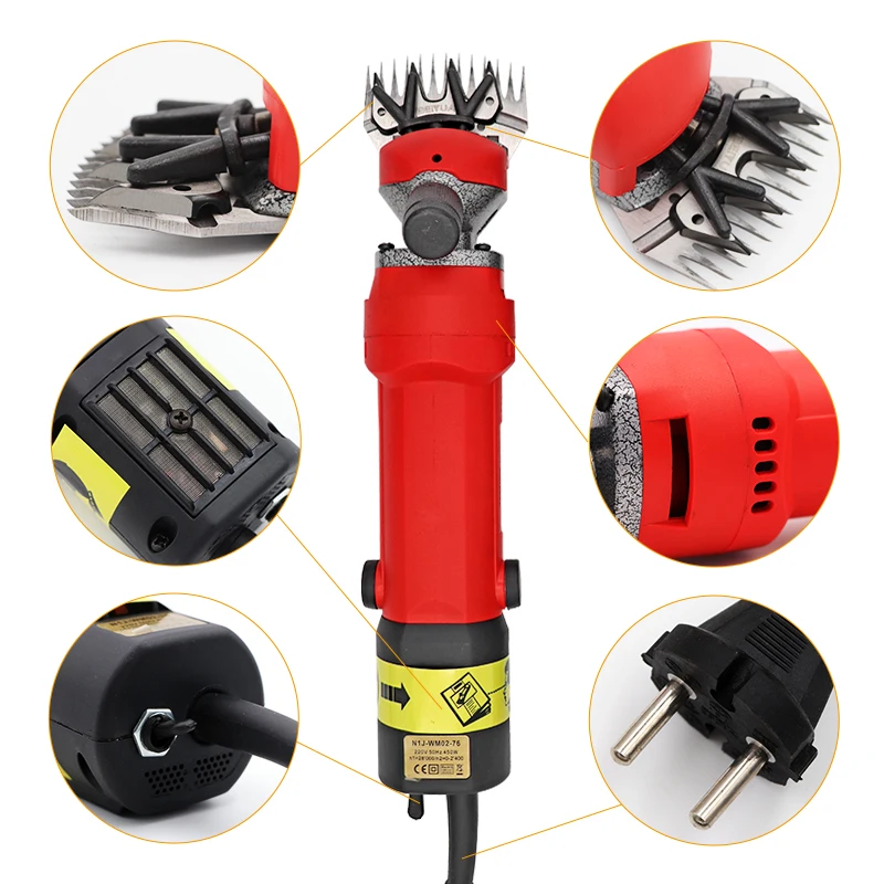 Portable sheep farm electric adjustable speed 13-blade wool shears Hair shaving equipment  sheep clipper
