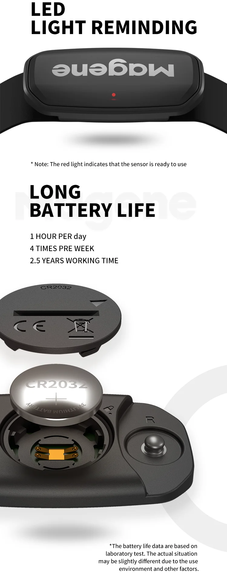 Magene H303 мониторинга сердечного ритма Смарт Браслет велосипедный датчик для фитнеса велосипедного компьютера