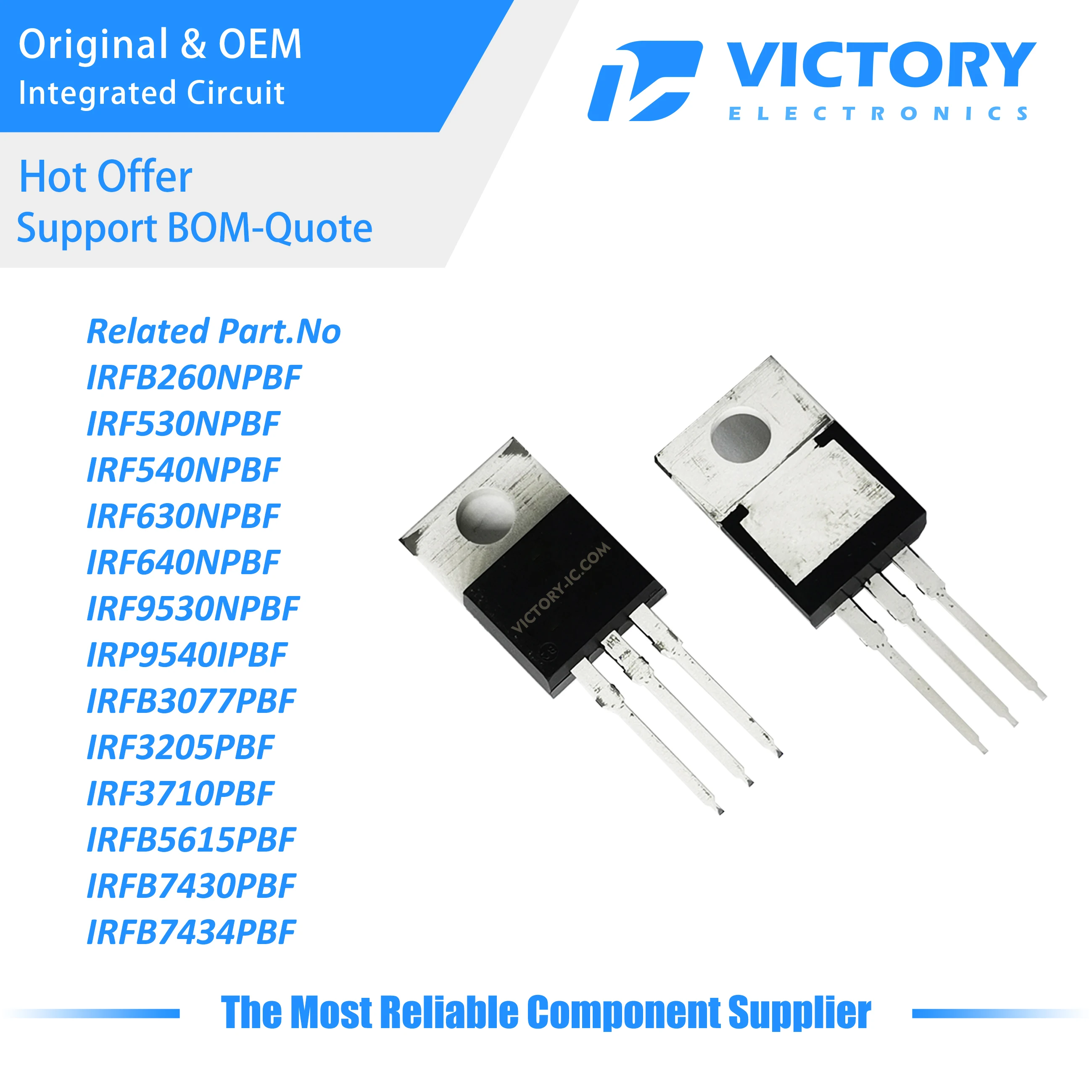IRFB3206PBF  
IRFB3206 MOSFET N-CH 60V 120A TO220AB Support BOM Quotation