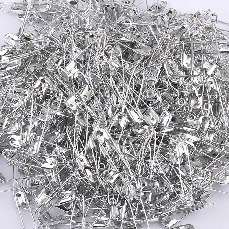 Custom standard alloy metal stainless steel safety pin colors can be customized in bulk gold silver steel safety pin