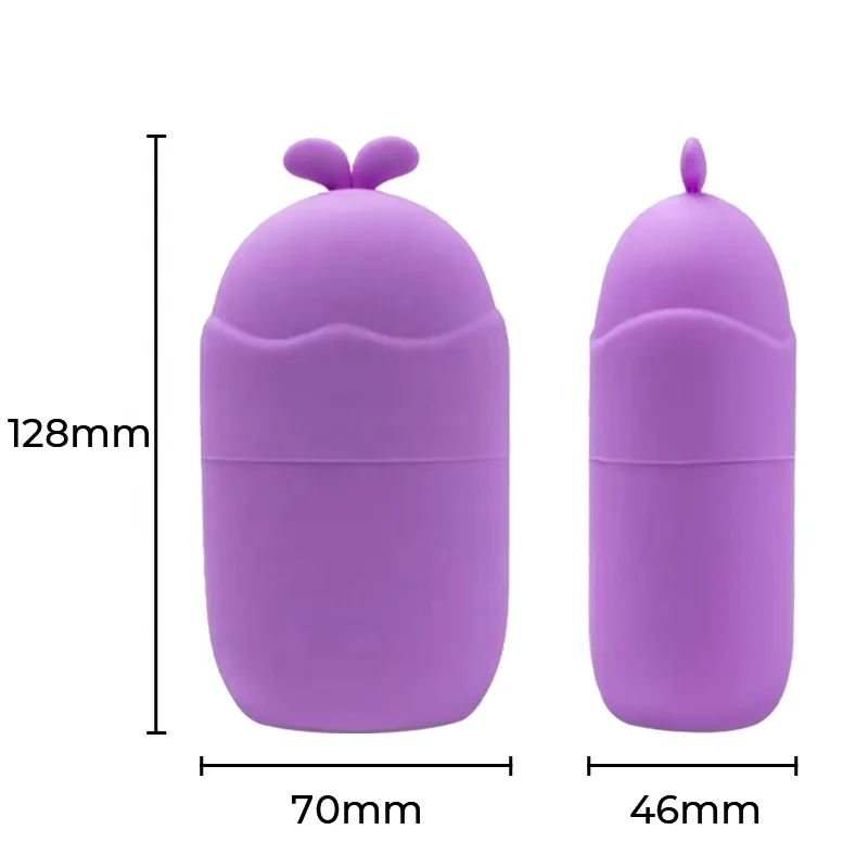 Silicone ice facial roller skin care beauty lifting face cooling massager reduce puff and dark ice holder for skin care
