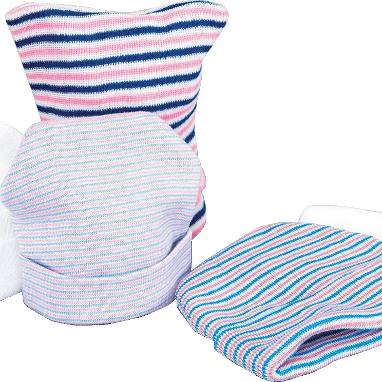 Factory Wholesale Price Pink Blue White Newborn Boy And Girl High Quality 11*15Cm Baby Cap