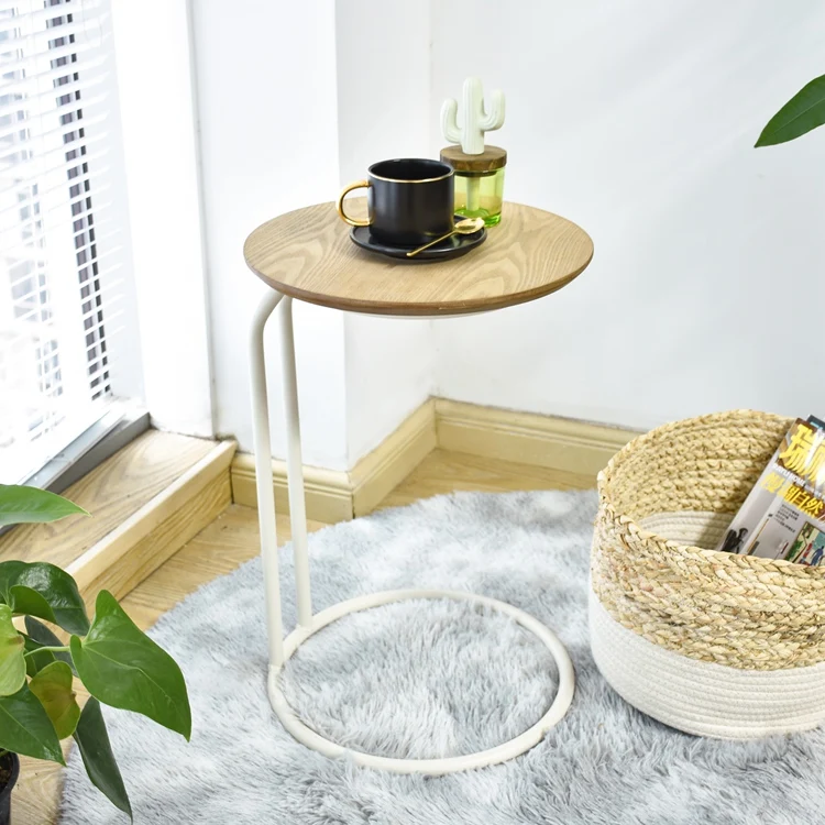 Classical Wooden Board Tea Table Modern Classic Wrought Iron Coffee Tables Small Side Table