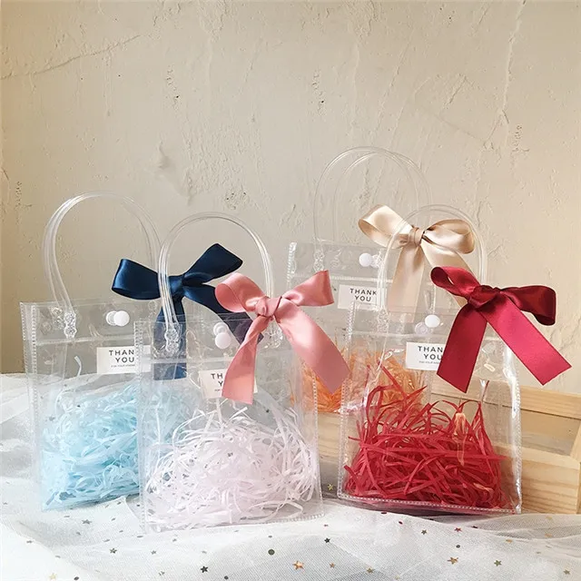 Многофункциональная дешевая прозрачная сумка с кнопкой, Подарочный пакет, пластиковая ПВХ Сумка хорошего качества, оптовая продажа