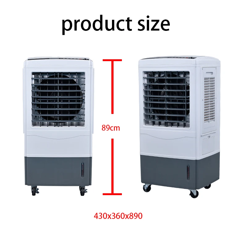 Panel remote control timing outdoor inside warehouse cooling evaporative water cooler