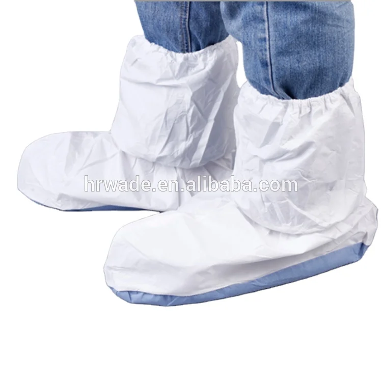 boot shoe cover Disposable boots cover waterproof long boot shoes cover with elastics