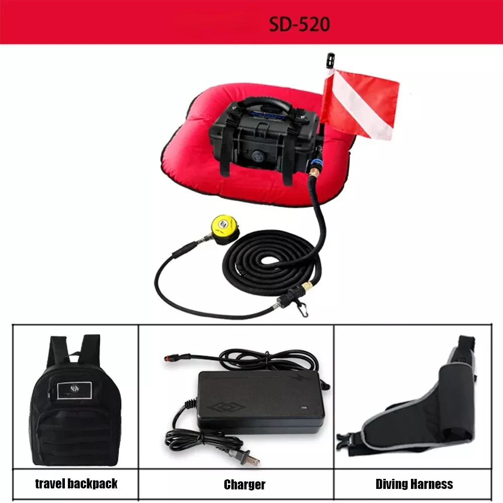 New Portable Electric Scuba Diving Ventilator, Artificial Gill Equipment, Diving Fishing Equipment