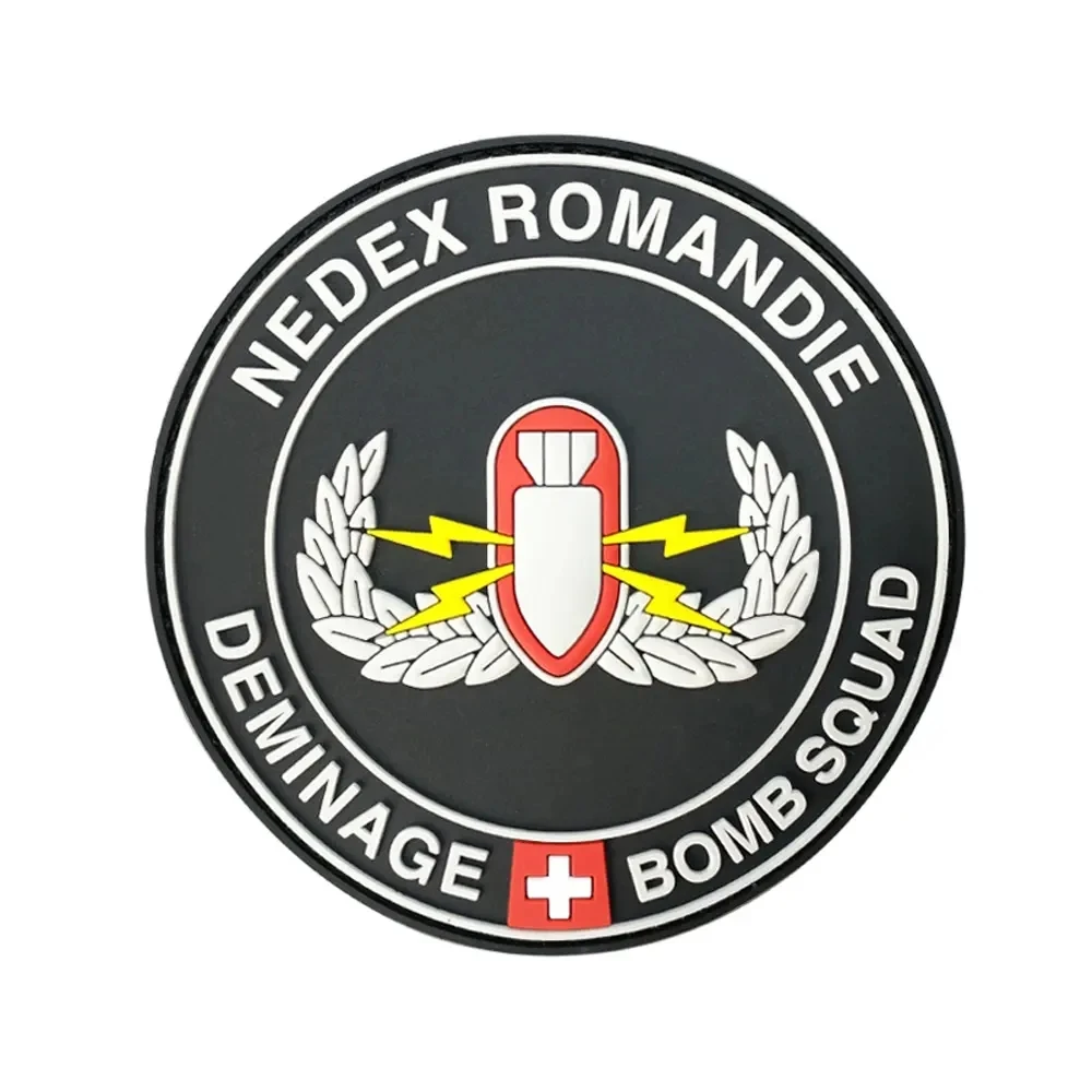 Custom Logo 3d Rubber Patches Garment Silicone Tactical Badge Pvc Badge