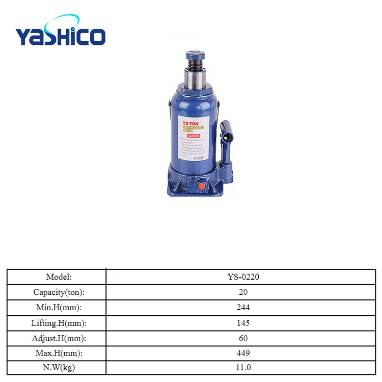 
Hot Selling 20T Car Hydraulic Bottle Jack 