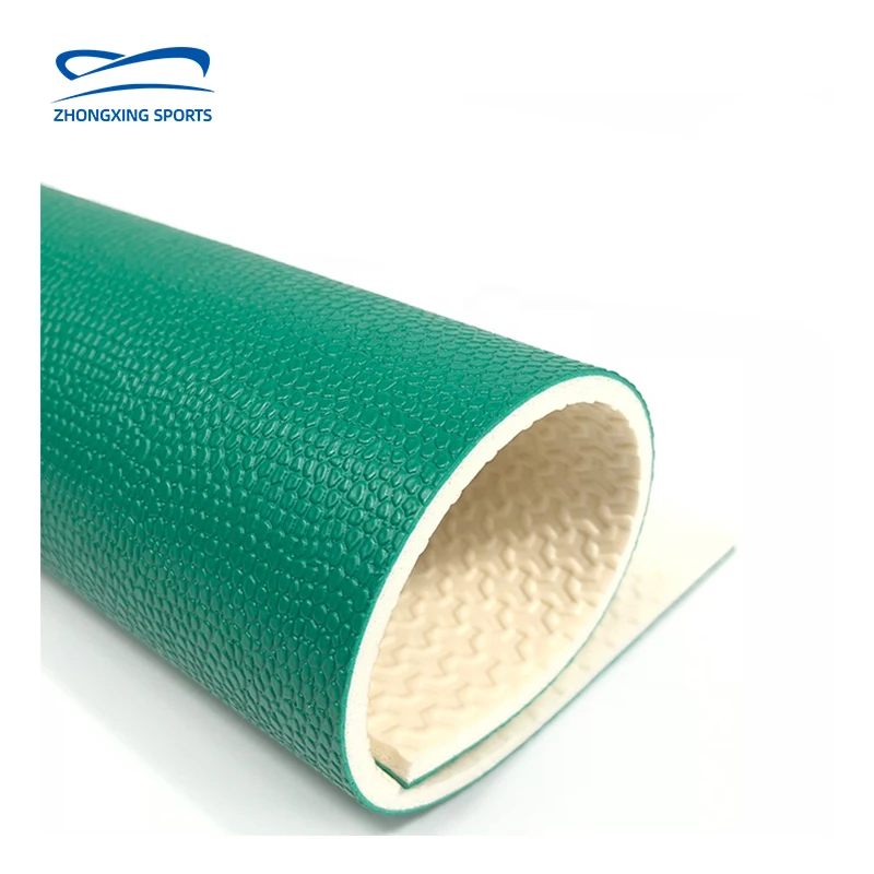 Basketball Court Mat Litchi pattern Badminton Floor Tiles Pvc Sport Plastic Rubber Flooring Easy Installation