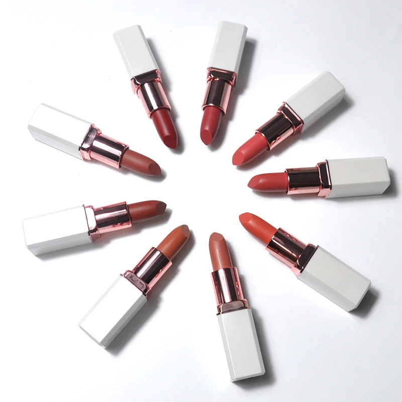 OEM СТМ веган губная помада для макияжа для оптовой торговли губная помада 9 видов цветов Обнаженная матовая губная помада