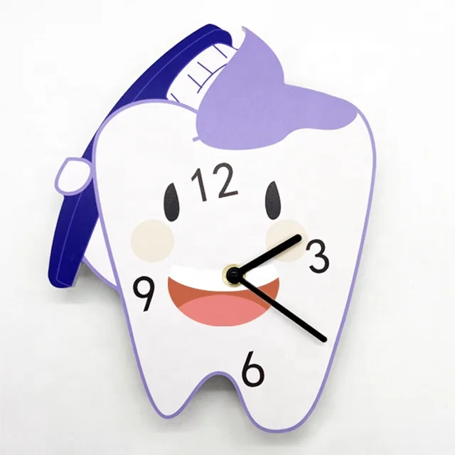 
customized cute shape creative wall clock for kids 