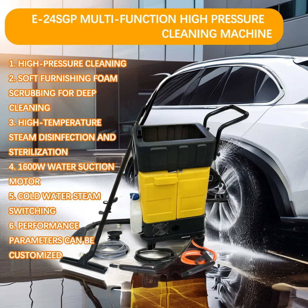 Electric Mobile Car Wash Equipment Floor Washer with Hot Pressure Cleaner & Steam Core Motor Components
