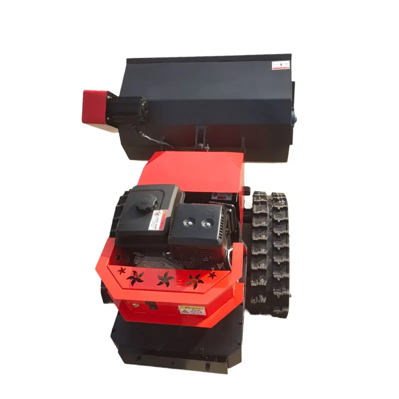 GC-800 Forestry Mulcher for Farms Commercial Gasoline Electric Hybrid Remote Control Crawler Robot Lawn Mower for Grass Cutting