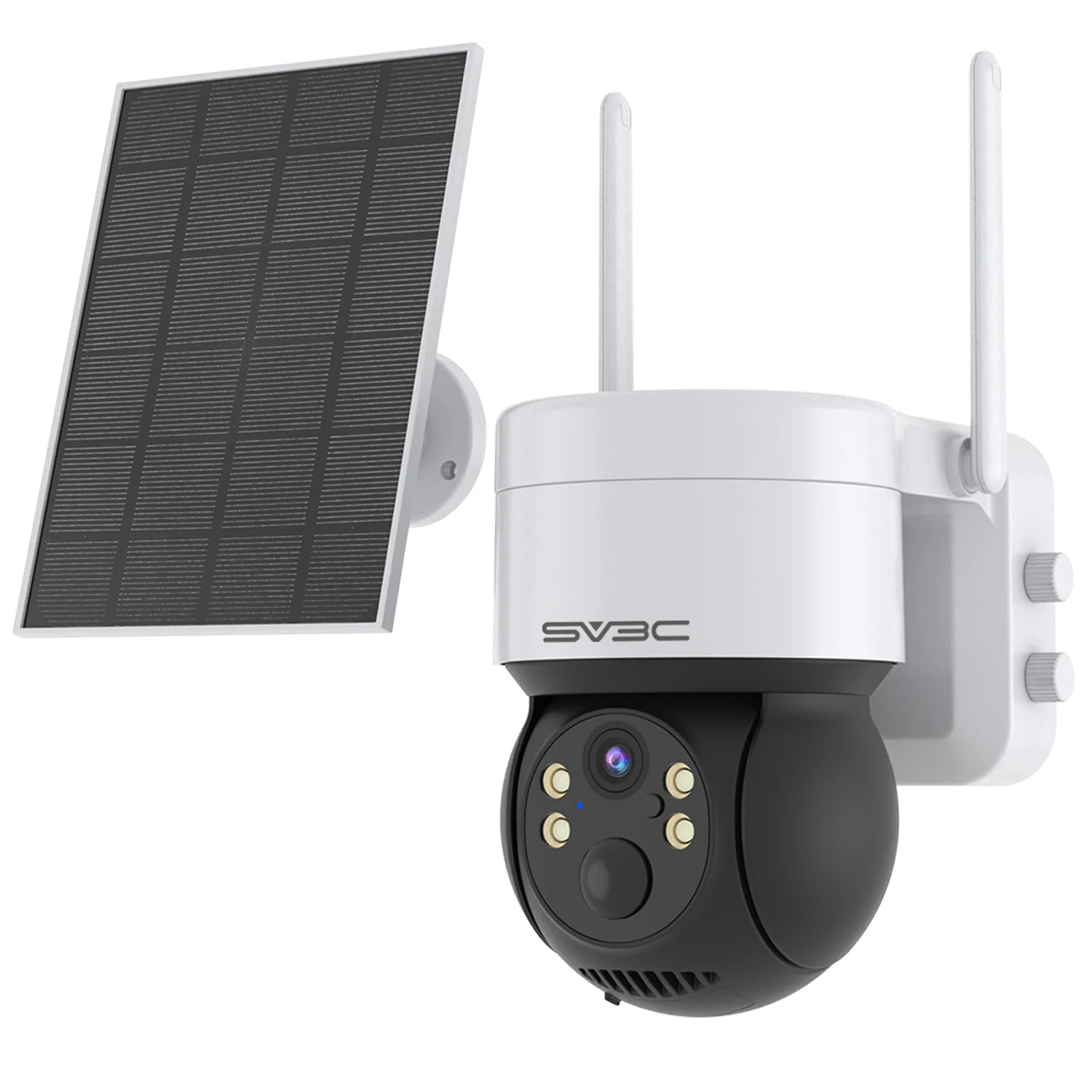 7800mA Rechargeable Battery Wireless IP CCTV,  Wifi Dome Network Camera With Solar Panel,  Outdoor Security Solar Camera