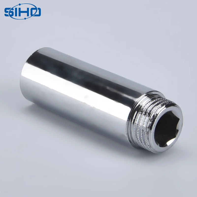 Латунный удлинитель для труб, фитинги для санитарных аксессуаров, основа, масло, вода, газ, желтый, латунный Цвет, мужской квадрат, равноценный