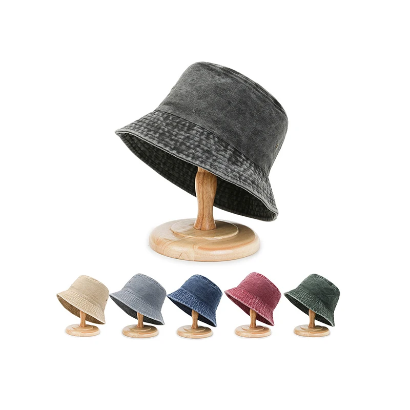 2023 высокое качество, низкий минимальный заказ, модные потертые джинсовые Панамы с потертостями, джинсовая Панама унисекс с индивидуальным принтом и вышивкой