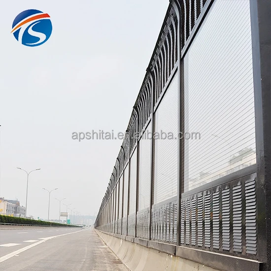 Absorbing sound proof fencing acrylic noise barrier walls residential noise reduce barrier wall for highway Railway project