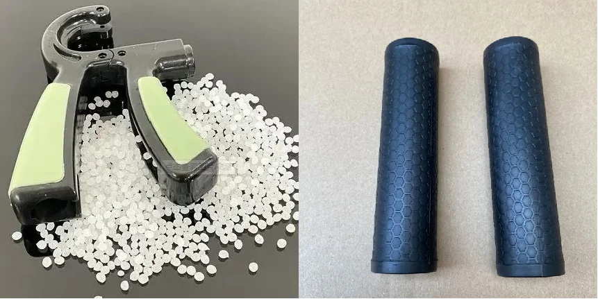 GOOD-QUALITY TPE HANDLE COATING GLUE PROCESS IN WRAP PLASTIC MOLD SECONDARY MOLDING