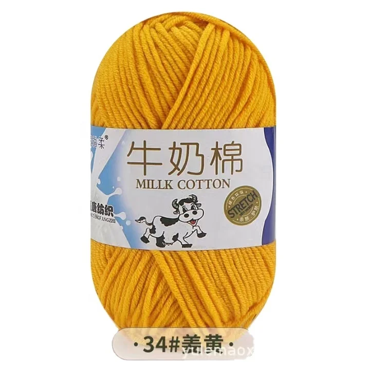 JIA LI  Hot Sale 60% Cotton 40% Acrylic Blended Yarn Milk Cotton Yarn for hand knitting