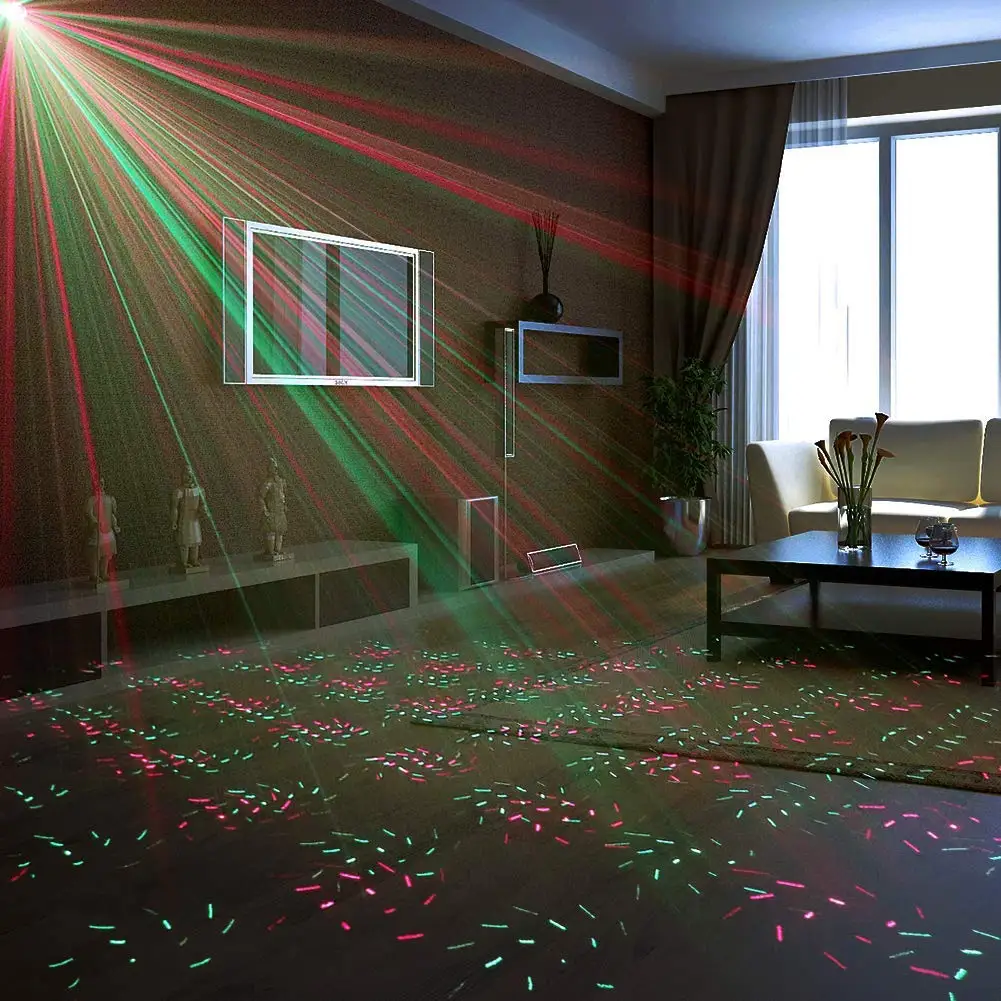 Laser lights for red and green patterns starry dot point lazer laser lamp for lighting
