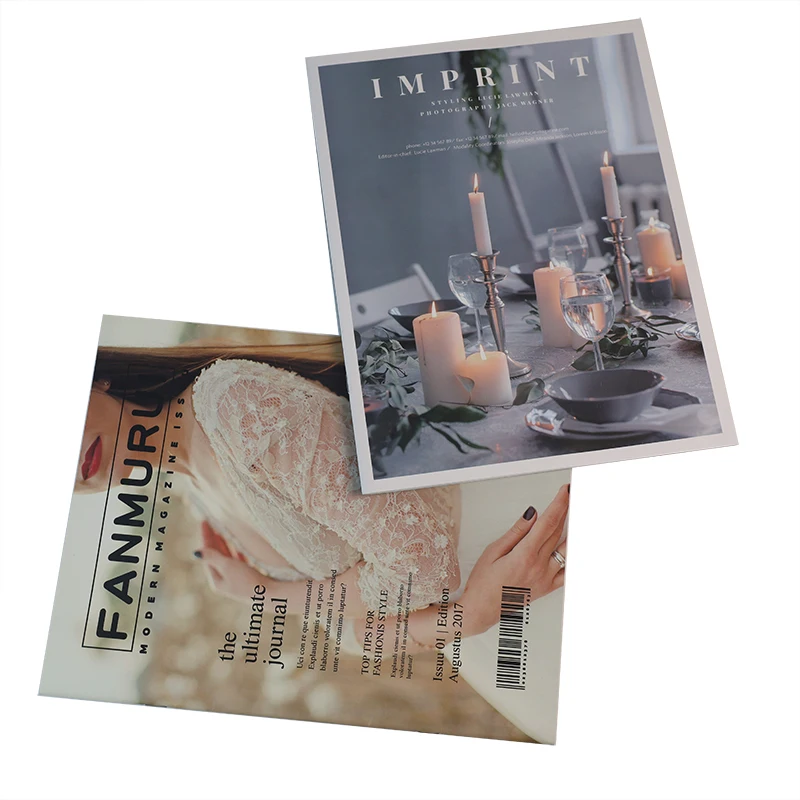 Custom Catalogue Book Printing Product Fashion Propaganda Magazine Printing Advertise Brochure Printing