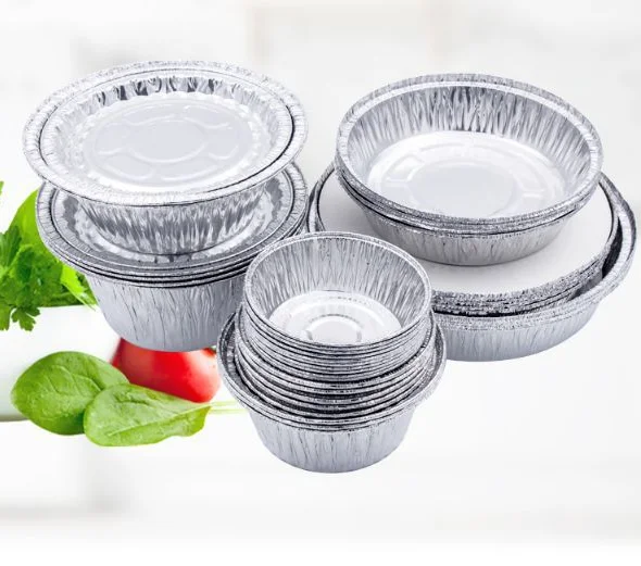 Custom aluminium foil container baking food grade tray metal pizza box cooking tool suitable for restaurant and kitchen party