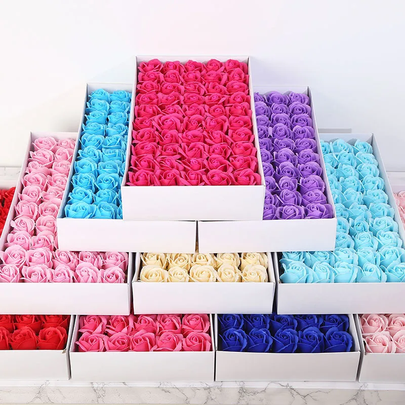 50 шт. в коробке, искусственные розы