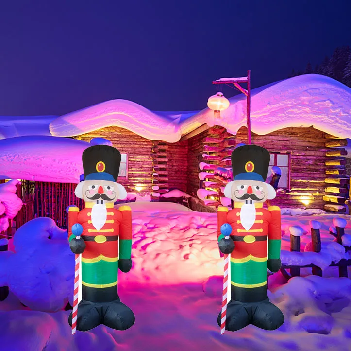 Qutdoor Christmas throttle model  inflatable doll luminous module  decorations