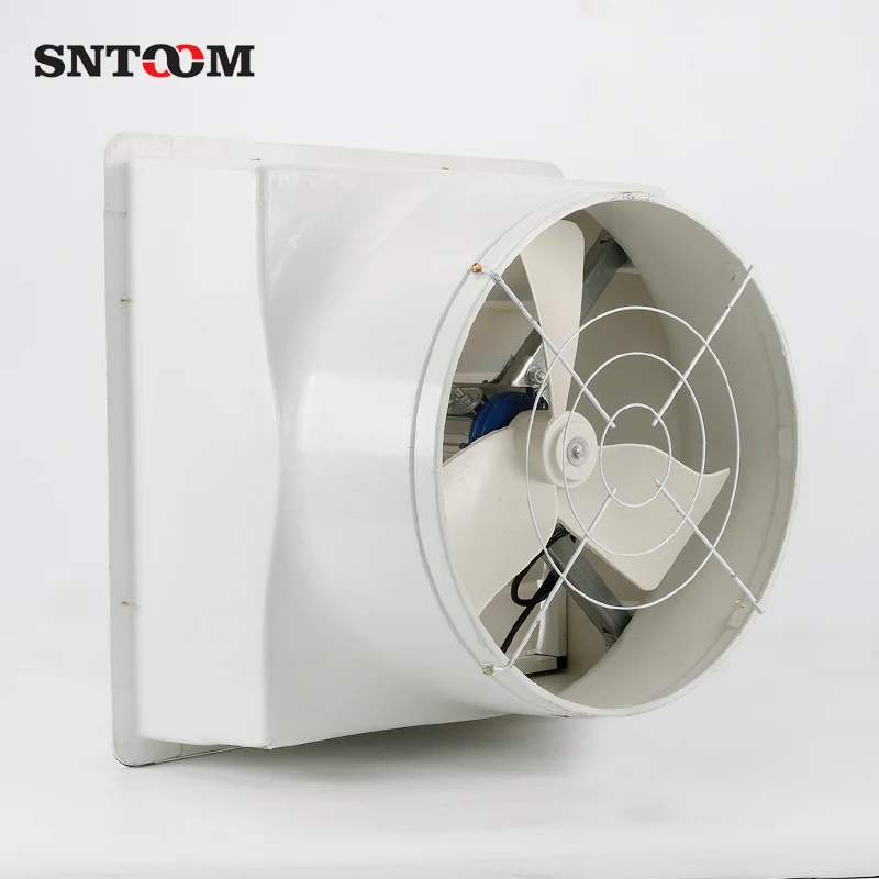 high quality wall mounted frp material industrial negative pressure exhaust fan copper motor