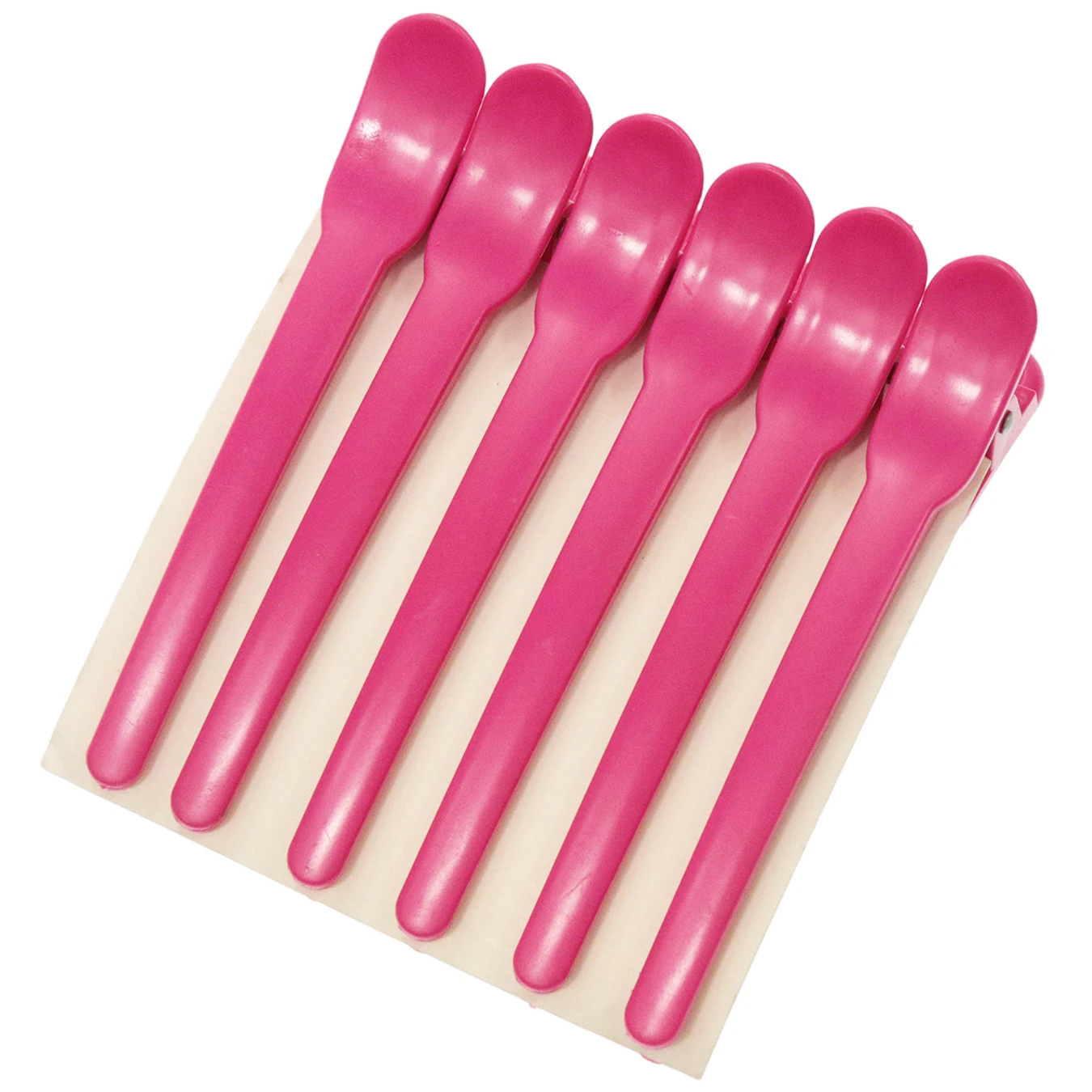 Private Label Hot Pink ABS Plastic Hair Clip 10.5 CM Hot Sale Hairclip