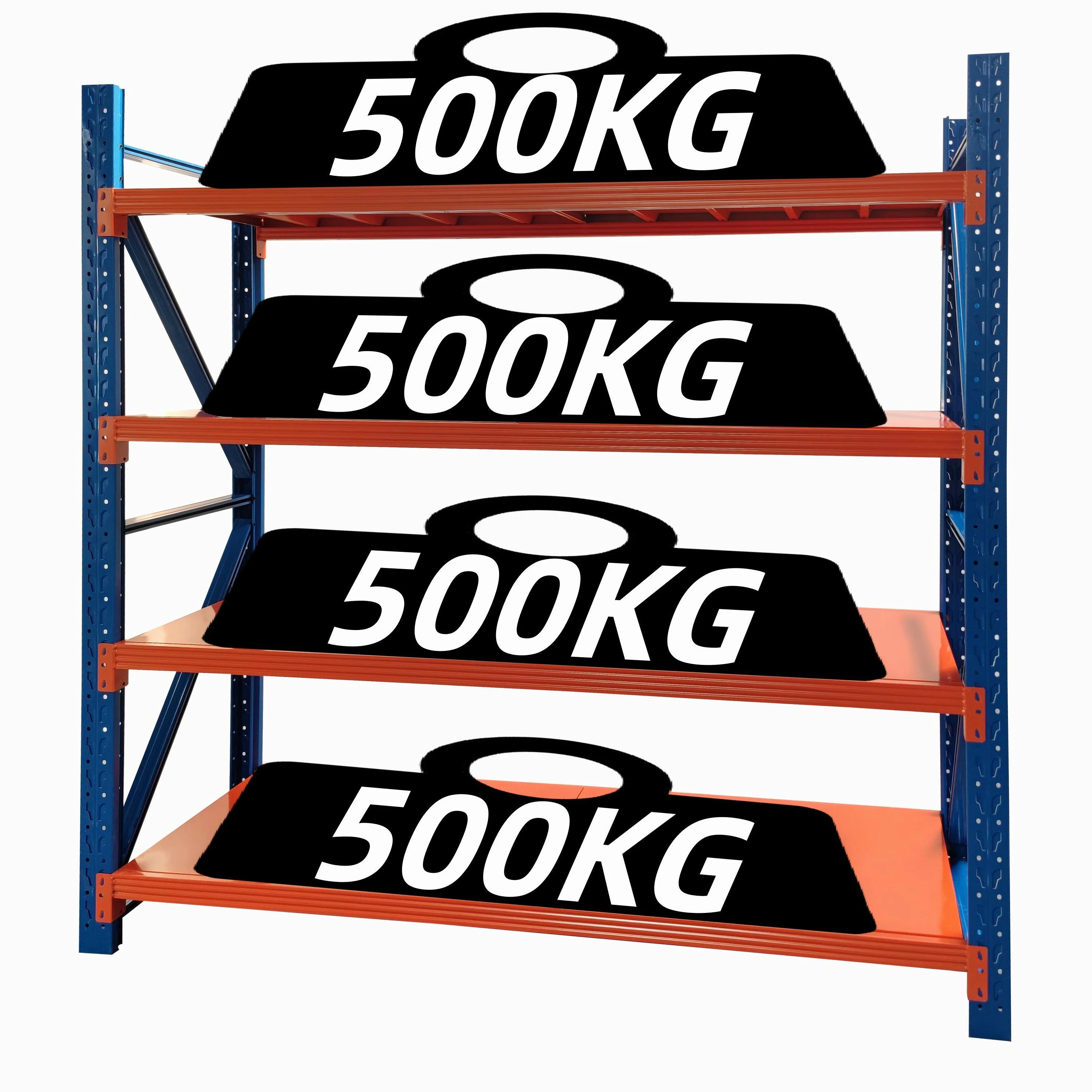 Сверхпрочная полка 300 кг регулируемая 500 кг/слой без болта Штабелируемая