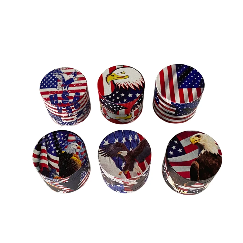 2022 new USA metal tobacco grinder 40mm 4-layer zinc alloy dry tobacco grind USA tobacco grinder