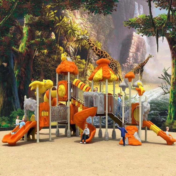 Детская уличная игровая площадка, оборудование, пластиковая большая Дошкольная горка для улицы