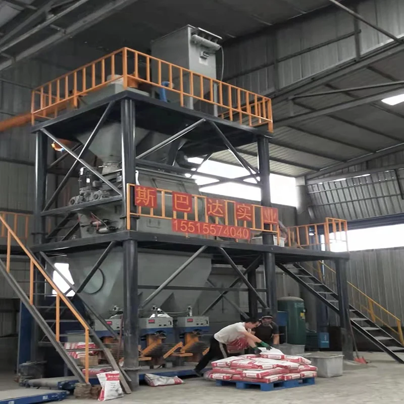 Morocco Hot sale Dry Powder Masonry Tile Adhesive Dry Mortar Mixing Machine Production Line