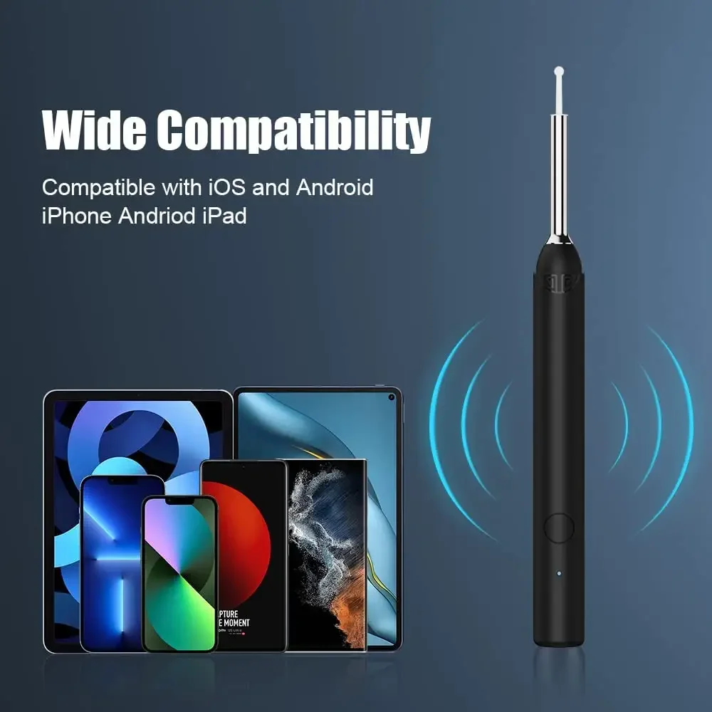 Silicone Ear Wax Removal Tool With Camera for Adult and Kits Smart Ear Cleaner