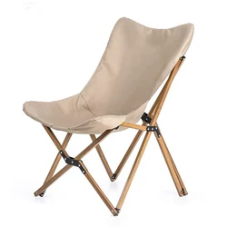 luxury camping furniture wood print folding  chair Aluminum frame chair garden picnic chair