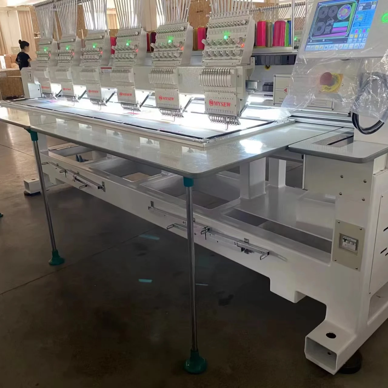 MFGS 1206 12 needles 6 head automatic industrial hat t-shirt embroidery machine computerized for sale