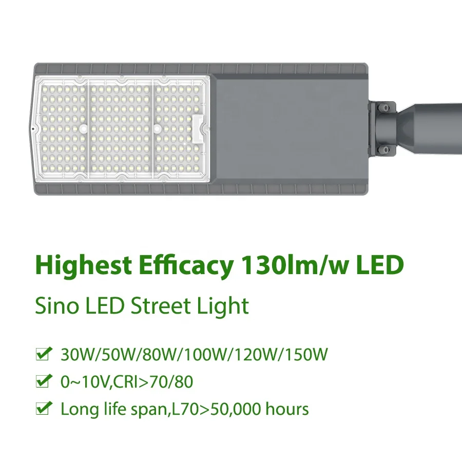 CB RoHs CE IP66 IK08 30W 50W 80W 100W 120W 150W Outdoor Waterproof Area LED Parking Lot Shoebox Street Lights