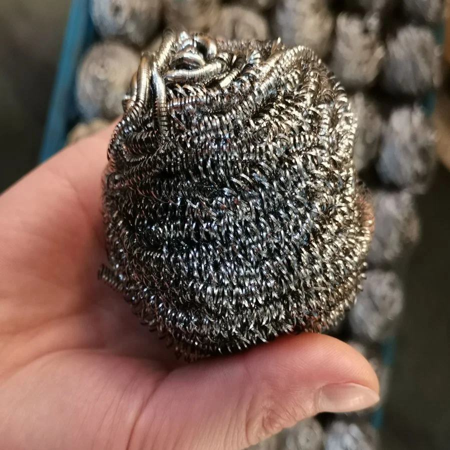 Tianchang Jinhao Factory Household in Bulk Packing 410 / 430 Stainless Steel Scrubber for Kitchen Cleaning