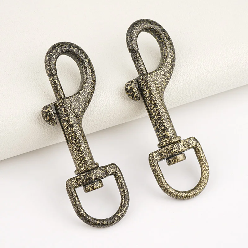 Alloy Bolt Snap Clip Swivel Clasp 3/5 Inch Harness Snap Hook 15mm Antique Brass Swivel Snap Hook Buckle for Dog Collar Leash