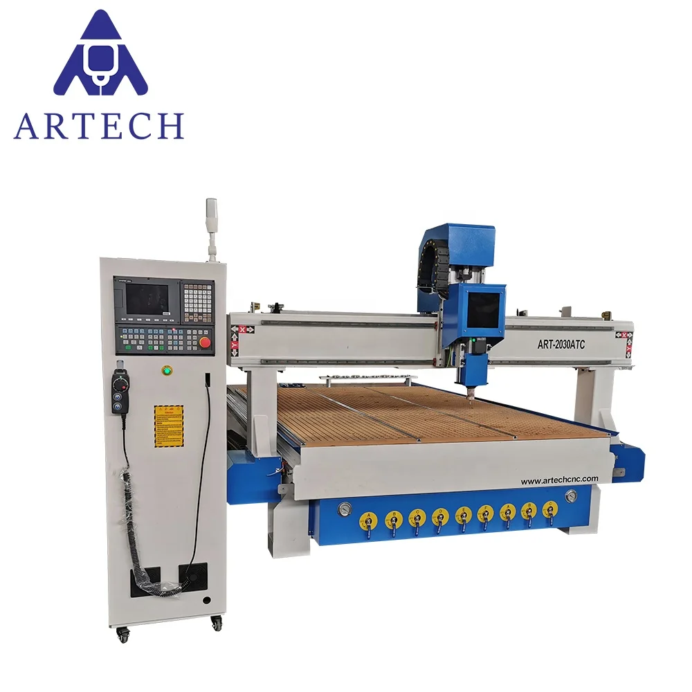 Large size Automatic tool change system 2030 CNC Router  machine  with Syntec Control system