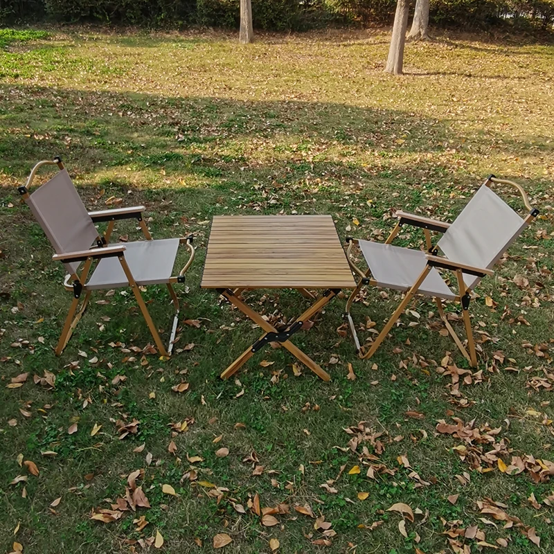 Value aluminum alloy table, outdoor dining table is convenient to carry and foldable