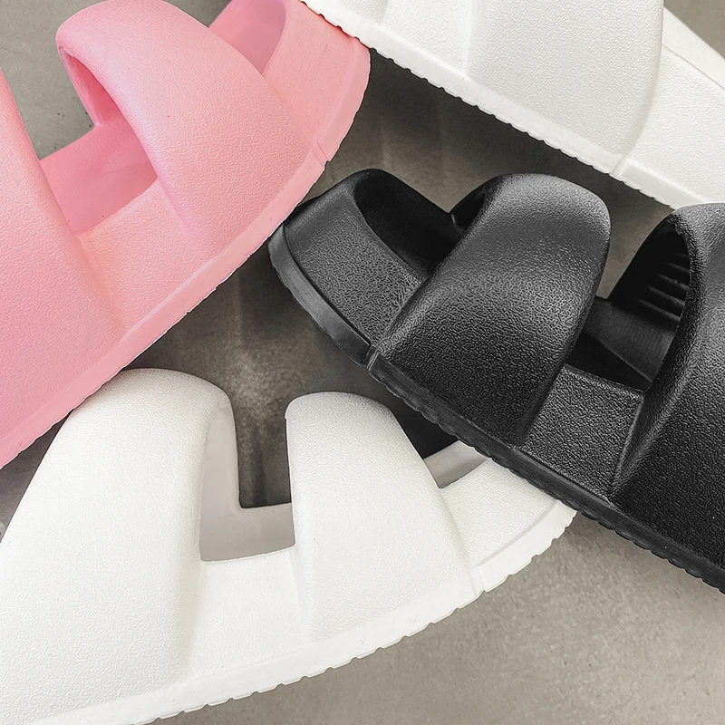2023 summer wholesale ladies slides women slippers sandals pink platform shoes slippers two straps home slippers for men