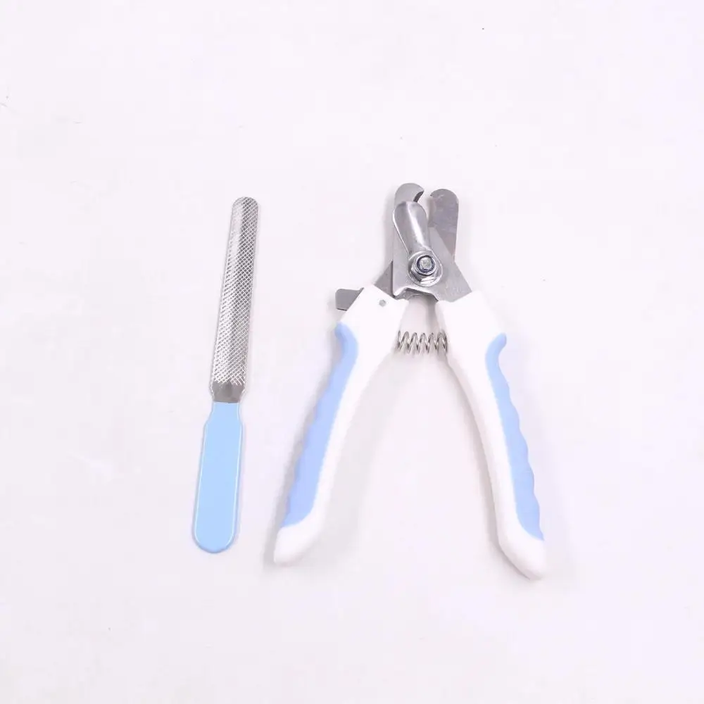  Pet dog nail clipper Stainless Steel scissors clippers for pets dogs file set