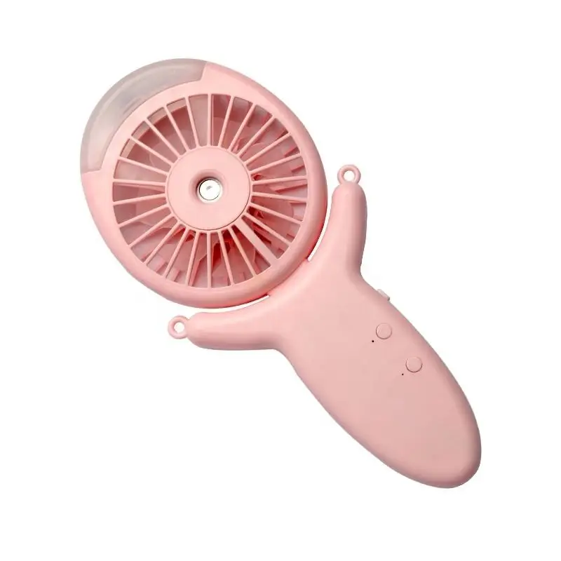 Hot sale mini battery electric small portable electric usb water spray lanyard hang neck fans