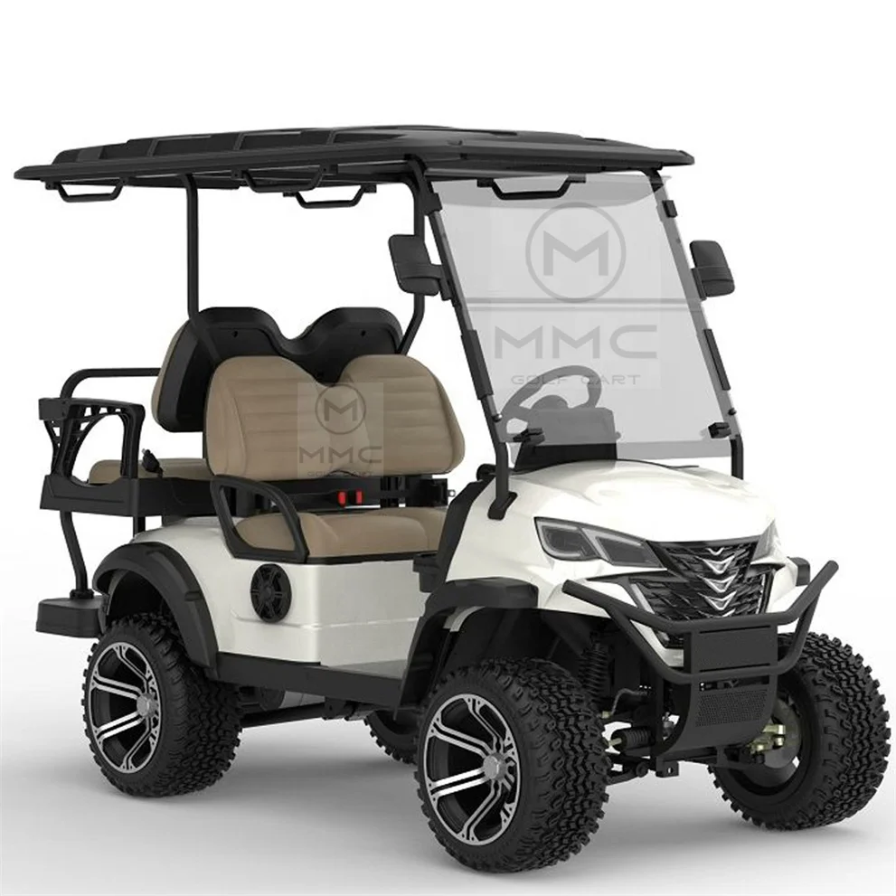 Road Approved Electric Golf Cart 4 Seats 5000W Scooter Go Kart ATV Adult Touring Classic Solar Golf Cart